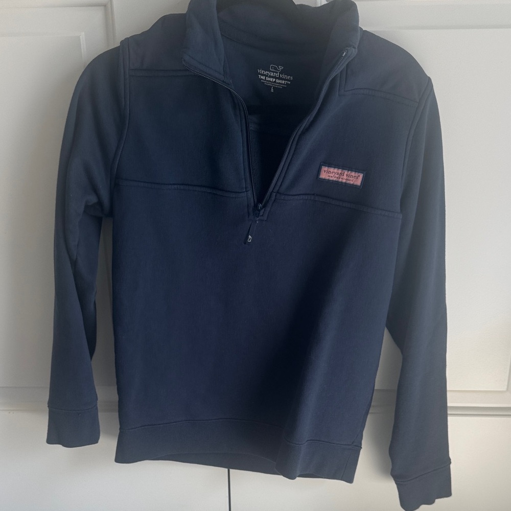 Boys Sz 16 Navy Vineyard Vines Shep Shirt